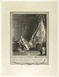 The Boudoir, from Monument of the Physical and Moral Costume of the Late Eighteenth Century