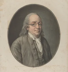 Portrait of Franklin, after Vanloo