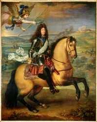 Equestrian portrait of Louis XIV