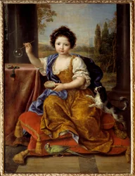 Portrait of Louise Marie de Bourbon, Mademoiselle de Tours Duchess of Orleans