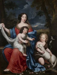 Portrait of Madame de Maintenon with the Natural Children of Louis XIV
