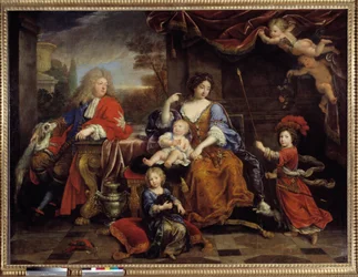 The Family of Louis of France (1661-1711) son of Louis XIV (1638-1715), known as the Grand Dauphin, in 1687