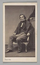 [Studio Portrait: Eugène Delacroix Seated in a Chair]