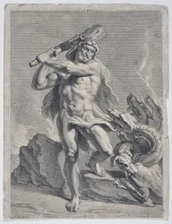 Hercules Fighting the Hydra of Lerna