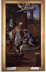 The Baptism of Clovis I, December 25, 496, by Saint Remi, Bishop of Reims
