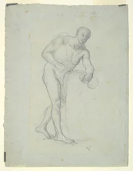 Nude Figure with a Flask