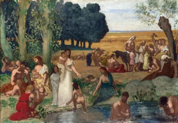 Summer. Painting by Pierre Cecil Puvis de Chavannes, before 1873