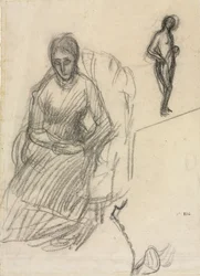 Study of Madame Marie Cantacuzène, Study of Standing Female Nude, c. 1883