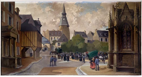 The Calf Market at Place St Sauveur, Dinan