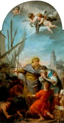 The Embarkation of St Paula for the Holy Land, c.1738-39