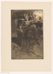 Interior with a Woman Reading in a Chair