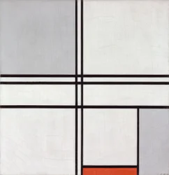 Composition (No. 1) Gray-Red