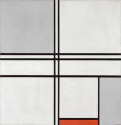 Composition No. 1 Gray-Red