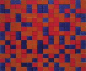 Composition with Grid 8: Checkerboard Composition with Dark Colours