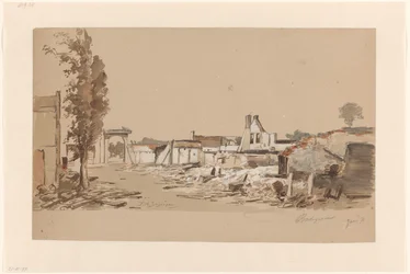 Ruins of Bodegraven After the Fire of May 31, 1870