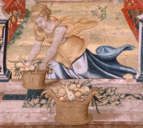Vertumnus transformed into a farmer