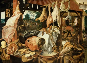 Flight into Egypt, (The Meat Market), 1551