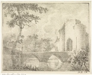 Castle with Bridge in a Landscape