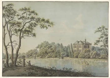 View of House Over Holland with Tea Dome on the Vecht at Nieuwersluis