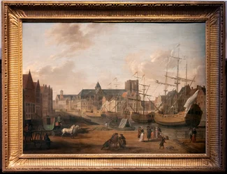 View of the Korenlei and Graslei in Ghent