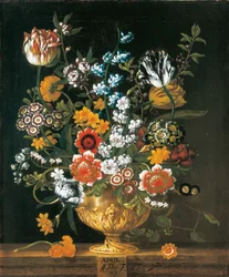 April, from The Twelve Months of Flowers, a floral calendar of still lifes
