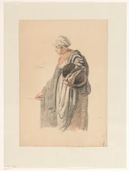 Standing Woman with a Bucket Under Her Arm