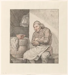 Seated, Sleeping Man