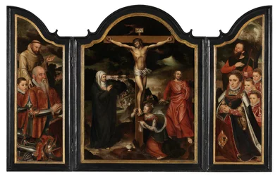 Christ on the Cross with the Virgin, St. John and Mary Magdalene