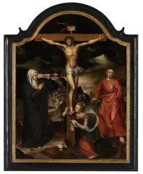 Christ on the Cross with the Virgin, St. John and Mary Magdalene