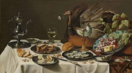 Still Life with Turkey Pie. 1627