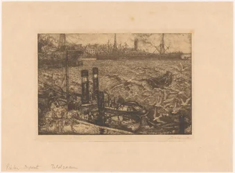 Harbor with Tugboats in Rotterdam