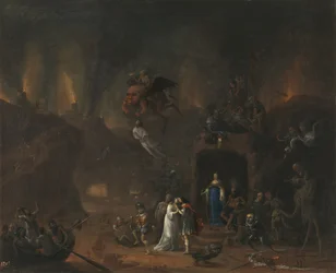 Orpheus and Eurydice in the Hell