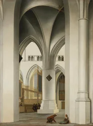 Choir of the church of St Bavo in Haarlem