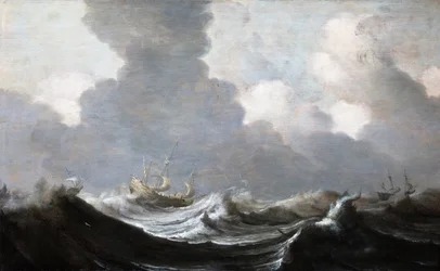 Four Vessels Running Before a Gale