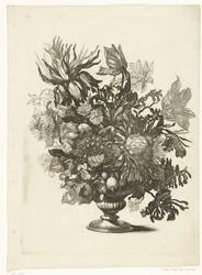 Glass Vase with Flowers
