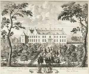 Arrival of William III at the Hunting Lodge, Hof te Dieren, 1691