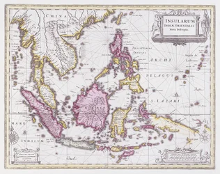 Map of China and Indonesia