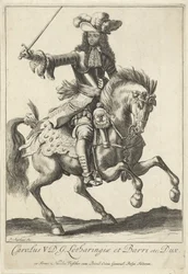 Equestrian Portrait of Charles V Leopold, Duke of Lorraine