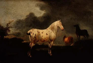 Landscape with a Dapple Grey Horse, c.1670
