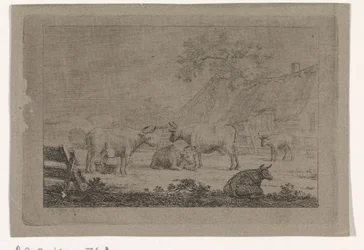 Farmyard with Cows