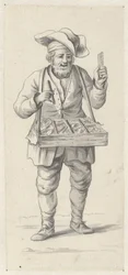 Street Vendor with Combs and Needles