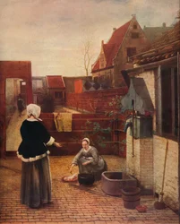 A Dutch Courtyard, c1658, 1911