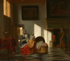 Interior with Mother and Child, “Mother