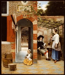 Courtyard of a House in Delft