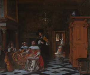Portrait of a Family Playing Music