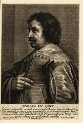 Portrait of Paulus Pontius, Flemish engraver and painter