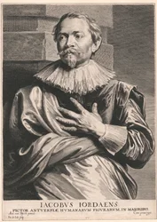 Jacobus Jordaens, Pictor Antuerpiae, Humanarum Figurarum, in Majoribus