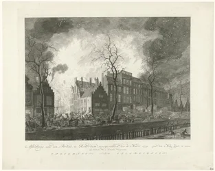 Fire in the Pottebakkerssteeg in Rotterdam, 1779