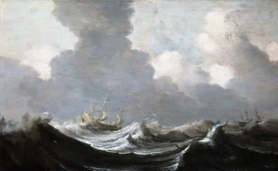 Four Vessels Running Before a Gale