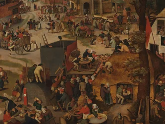 A Village Festival, With a Theatrical Performance and a Procession in Honour of St Hubert and St Anthony